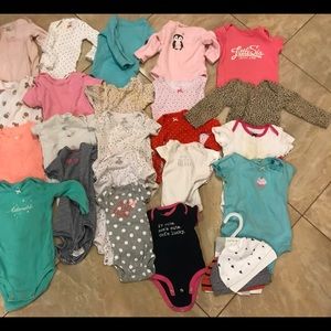 Carter’s Baby Girl’s Clothes Newb to 2T..100pc Lot